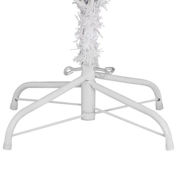 vidaXL Umelý vianočný stromček 270 cm PVC a oceľ Biela – Obrázok 11