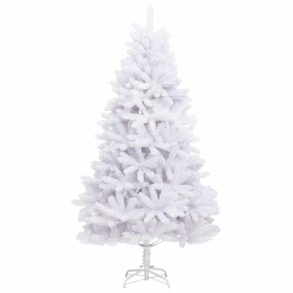 vidaXL Umelý vianočný stromček 270 cm PVC a oceľ Biela – Obrázok 5