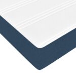 vidaXL Podnožka s matracmi modrá 160x200 cm látková – Obrázok 12