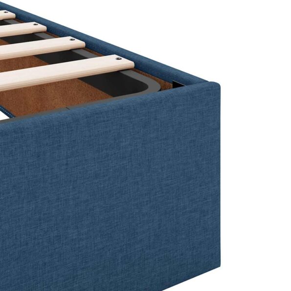 vidaXL Podnožka s matracmi modrá 160x200 cm látková – Obrázok 11