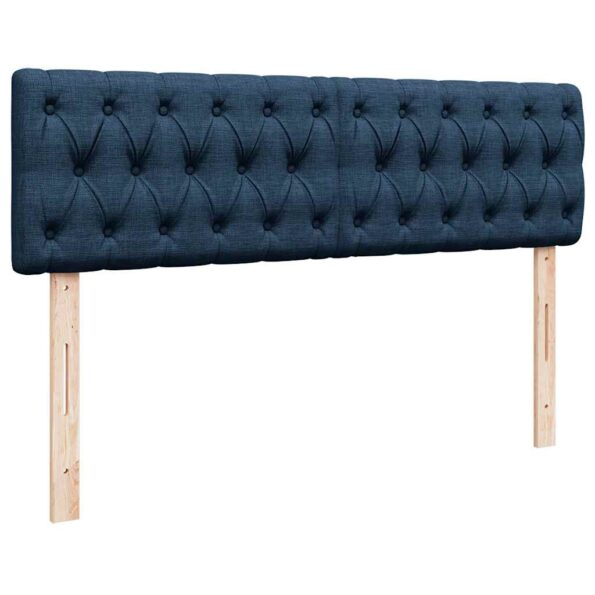 vidaXL Podnožka s matracmi modrá 160x200 cm látková – Obrázok 9