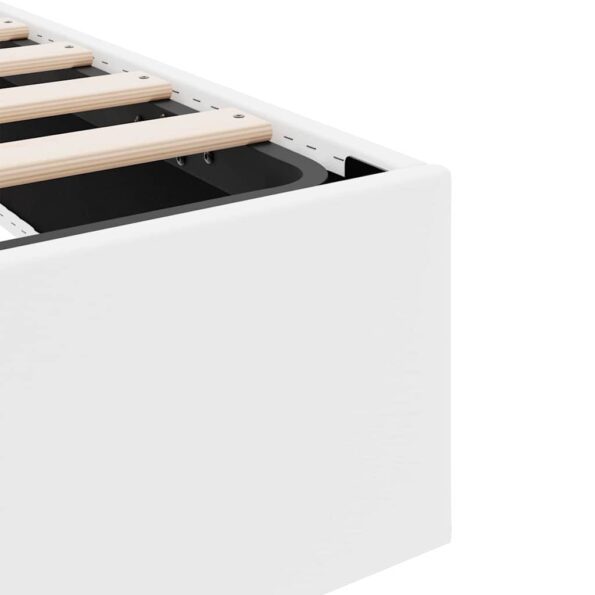 vidaXL Úložná posteľ Biela 100 x 203 cm Umelá koža – Obrázok 10