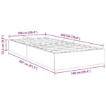 vidaXL Úložná posteľ Biela 100 x 203 cm Umelá koža – Obrázok 13
