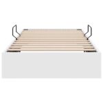 vidaXL Úložná posteľ Biela 100 x 203 cm Umelá koža – Obrázok 7