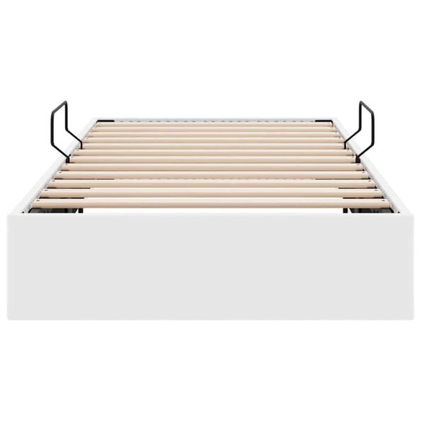 vidaXL Úložná posteľ Biela 100 x 203 cm Umelá koža – Obrázok 7