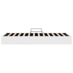 vidaXL Úložná posteľ Biela 100 x 203 cm Umelá koža – Obrázok 8