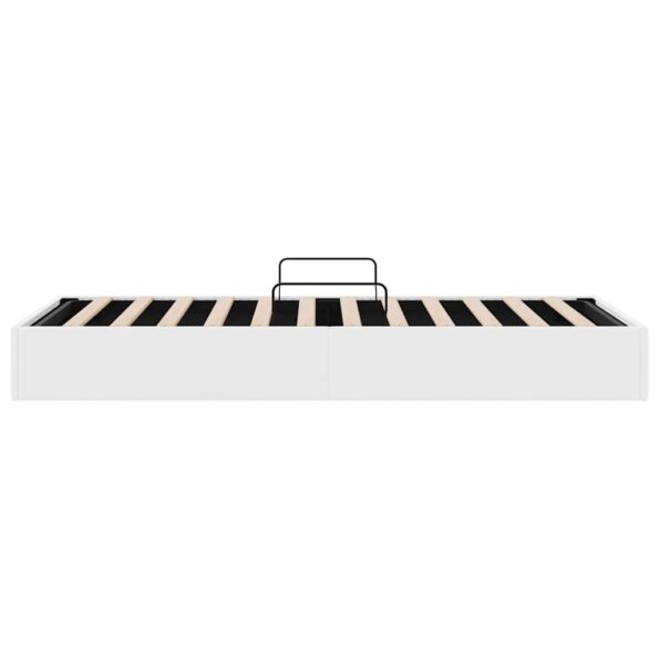 vidaXL Úložná posteľ Biela 100 x 203 cm Umelá koža – Obrázok 8