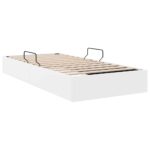 vidaXL Úložná posteľ Biela 100 x 203 cm Umelá koža – Obrázok 9