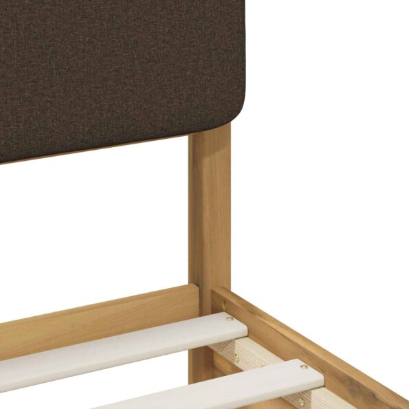 vidaXL Rám postele s čalúneným čelom Bielená a taupe 200 x 200 cm – Obrázok 8