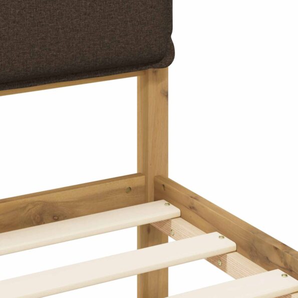 vidaXL Rám postele s čalúneným čelom Bielená a taupe 180 x 200 cm – Obrázok 8