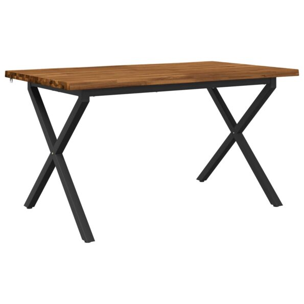 vidaXL Stôl s živým okrajom 140 x 70 x 75 cm Pevné akáciové drevo – Obrázok 2