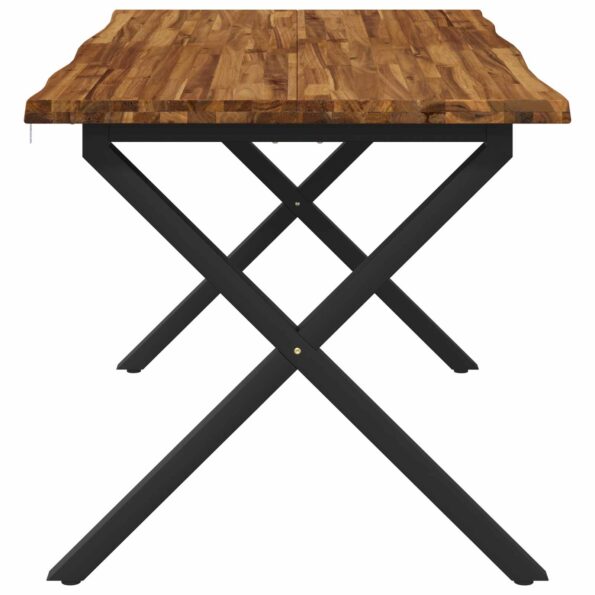 vidaXL Stôl s živým okrajom 140 x 70 x 75 cm Pevné akáciové drevo – Obrázok 5