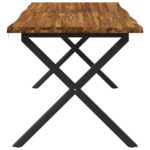 vidaXL Stôl s živým okrajom 160 x 80 x 75 cm Pevné akáciové drevo – Obrázok 5