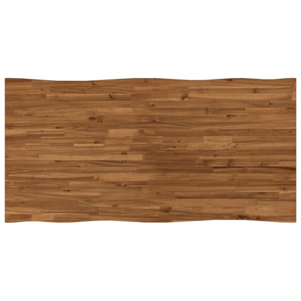 vidaXL Stôl s živým okrajom 160 x 80 x 75 cm Pevné akáciové drevo – Obrázok 6