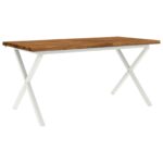 vidaXL Stôl s živým okrajom 160 x 90 x 75 cm Pevné akáciové drevo – Obrázok 2