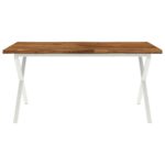 vidaXL Stôl s živým okrajom 160 x 90 x 75 cm Pevné akáciové drevo – Obrázok 4
