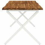 vidaXL Stôl s živým okrajom 160 x 90 x 75 cm Pevné akáciové drevo – Obrázok 5