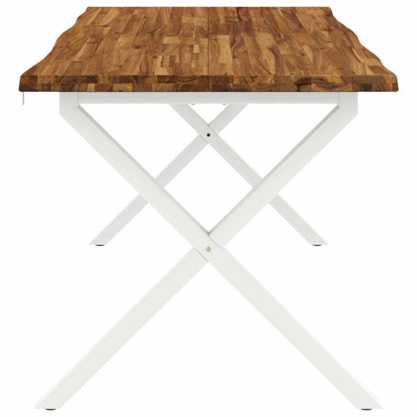 vidaXL Stôl s živým okrajom 160 x 90 x 75 cm Pevné akáciové drevo – Obrázok 5