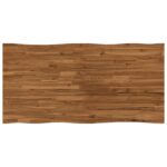 vidaXL Stôl s živým okrajom 160 x 90 x 75 cm Pevné akáciové drevo – Obrázok 6