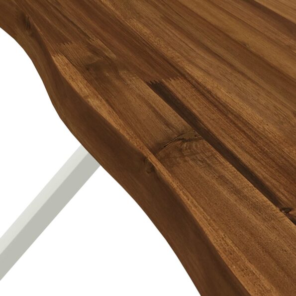 vidaXL Stôl s živým okrajom 160 x 90 x 75 cm Pevné akáciové drevo – Obrázok 8