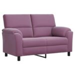 vidaXL Sada pohoviek 2 pcs Fialová Zamat – Obrázok 4