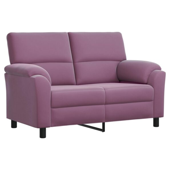 vidaXL Sada pohoviek 2 pcs Fialová Zamat – Obrázok 4