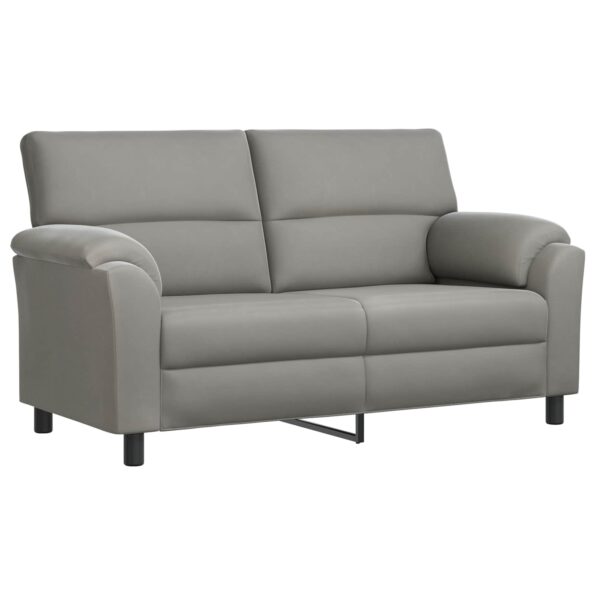 vidaXL Sada pohoviek 2 pcs Svetlosivá Zamat – Obrázok 4