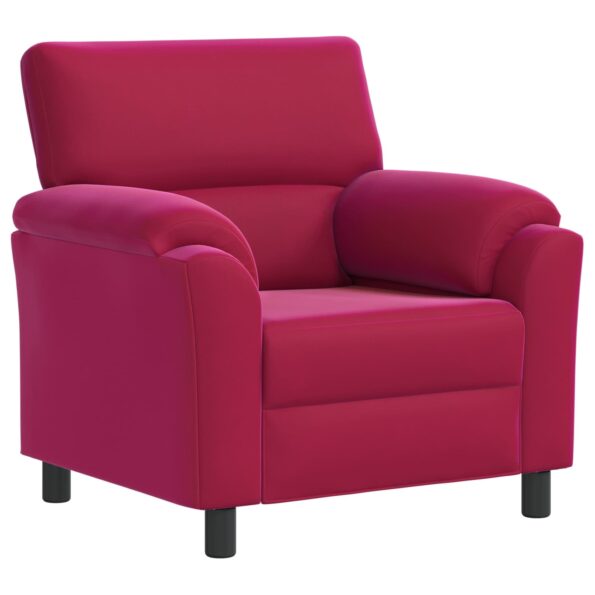 vidaXL Sada pohoviek 2 pcs Víno červené Zamat – Obrázok 3