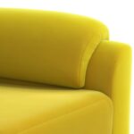 vidaXL Sada pohoviek 3 pcs Žltá Zamat – Obrázok 6