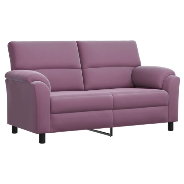 vidaXL Sada pohoviek 3 pcs Fialová Zamat – Obrázok 4