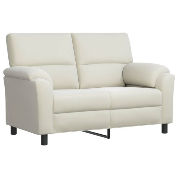 vidaXL Sada pohoviek 2 pcs Krémová Zamat – Obrázok 3