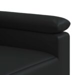 vidaXL Sada pohoviek 2 pcs Čierna Umelá koža – Obrázok 5