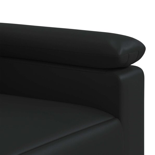 vidaXL Sada pohoviek 2 pcs Čierna Umelá koža – Obrázok 5