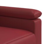 vidaXL Sada pohoviek 2 pcs Víno červené Umelá koža – Obrázok 5