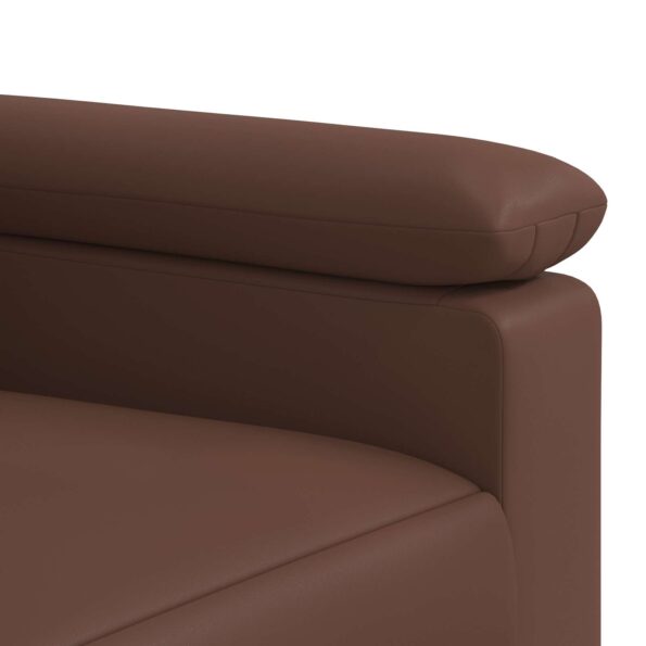 vidaXL Sada pohoviek 2 pcs Hnedá Umelá koža – Obrázok 5