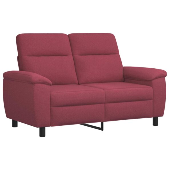 vidaXL Sada pohoviek 2 pcs Víno červené Látka – Obrázok 4