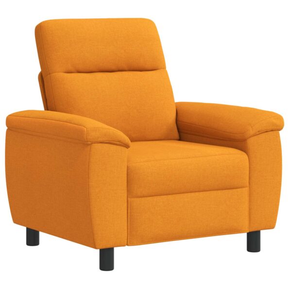 vidaXL Sada pohoviek 2 pcs Tmavá žltá Látka – Obrázok 3
