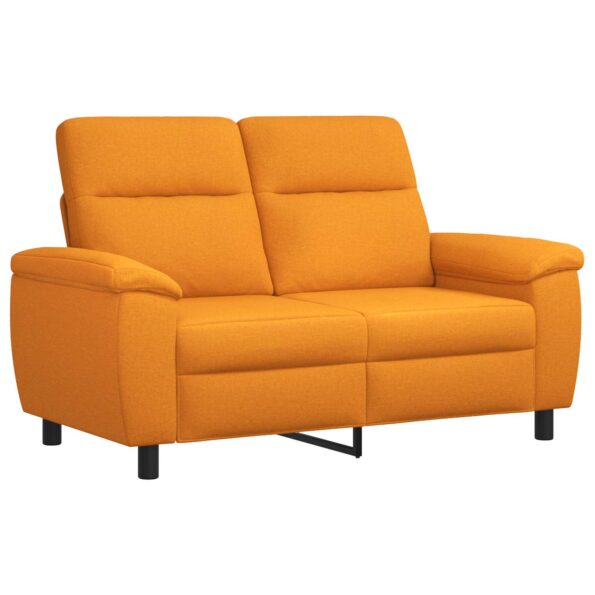 vidaXL Sada pohoviek 2 pcs Tmavá žltá Látka – Obrázok 4