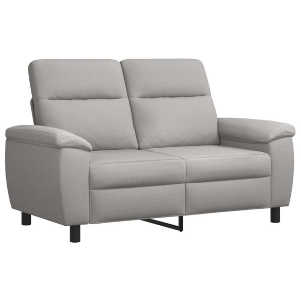 vidaXL Sada pohoviek 2 pcs Oblá šedá Látka – Obrázok 4