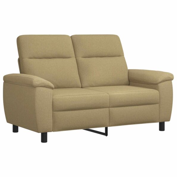 vidaXL Sada pohoviek 2 pcs Svetlohnedá Látka – Obrázok 4