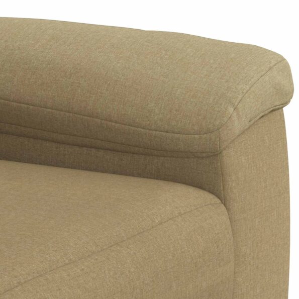 vidaXL Sada pohoviek 2 pcs Svetlohnedá Látka – Obrázok 5