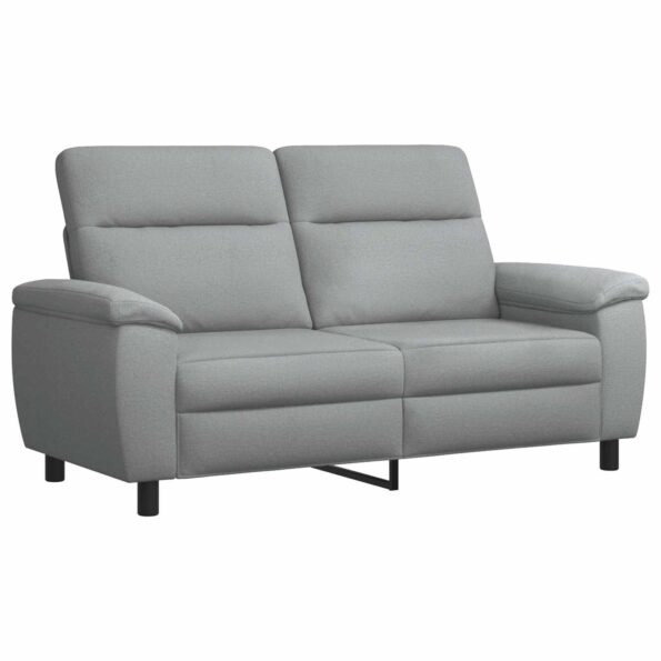 vidaXL Sada pohoviek 2 pcs Svetlosivá Látka – Obrázok 4