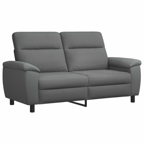 vidaXL Sada pohoviek 2 pcs Tmavosivá Látka – Obrázok 4