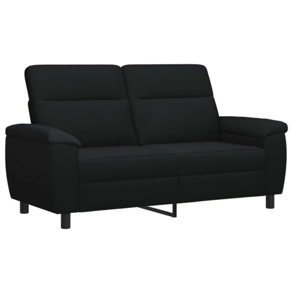 vidaXL Sada pohoviek 2 pcs Čierna Látka – Obrázok 4