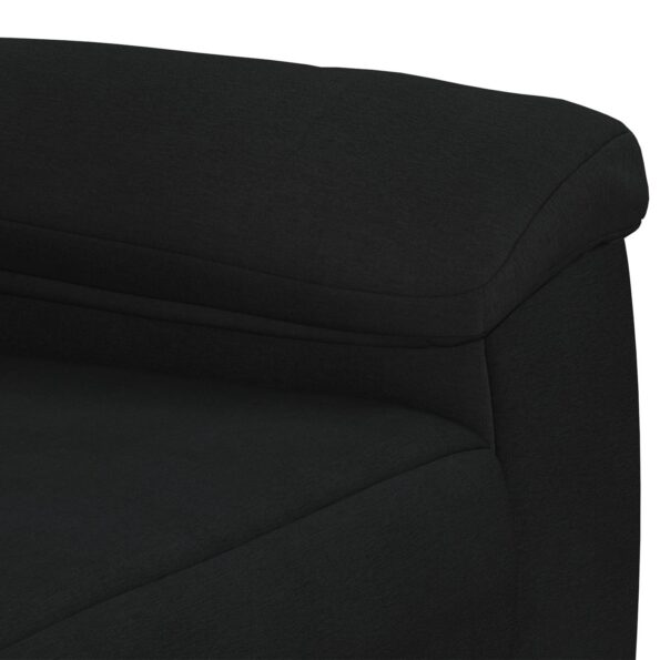 vidaXL Sada pohoviek 2 pcs Čierna Látka – Obrázok 5