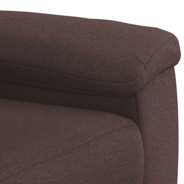 vidaXL Sada pohoviek 2 pcs Tmavohnedá Látka – Obrázok 5