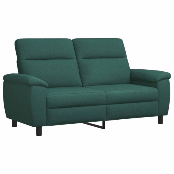 vidaXL Sada pohoviek 2 pcs Tmavozelená Látka – Obrázok 4
