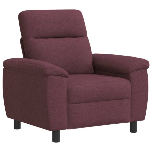 vidaXL Sada pohoviek 2 pcs Fialová Látka – Obrázok 3