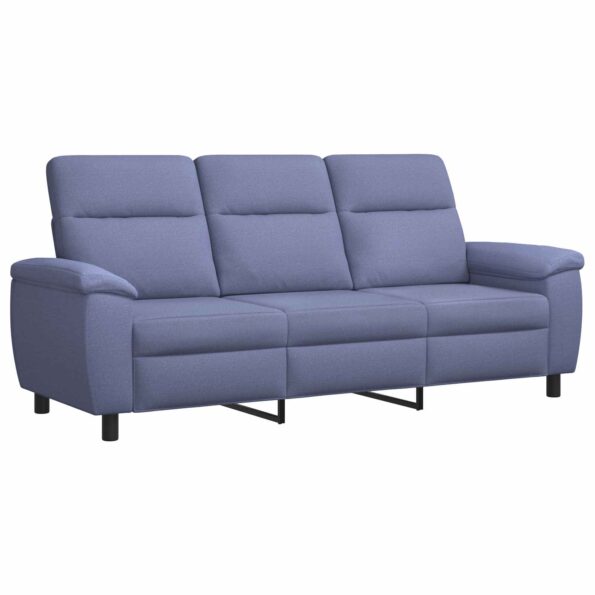 vidaXL Sada pohoviek 2 pcs Modrá džínovina Látka – Obrázok 4