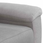 vidaXL Sada pohoviek 3 pcs Oblá šedá Látka – Obrázok 6
